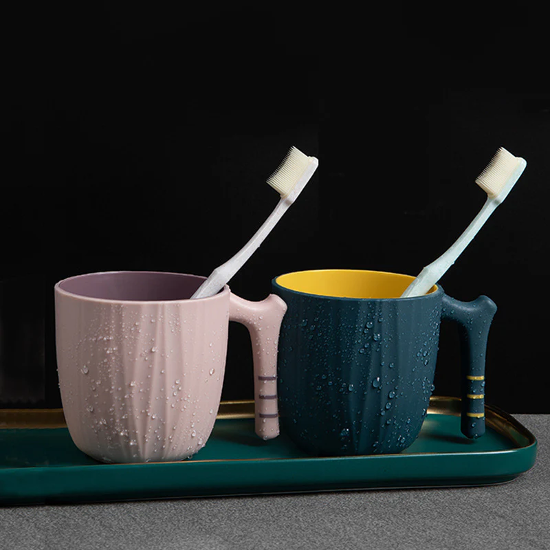 Mouthwash cup, simple household toothbrush cup, couple toothbrush cup set, creative portable tooth mug/tooth holder - Image 4
